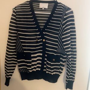 3.1 Phillip Lim Striped Knit Cardigan Sz Medium